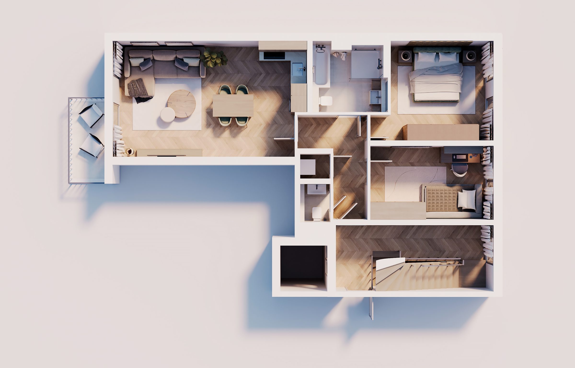 3D-Grundriss WHG 6